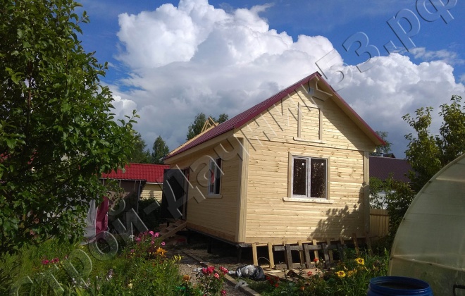 2 Брусовой дом 4×9, 36 м², Московская область,  Ногинский район, Деревня Стромынь (1)
